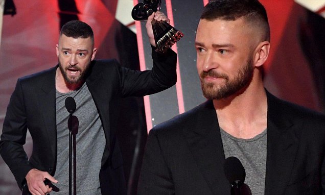 Justin Timberlake gives touching speech to young fans | Daily Mail Online
