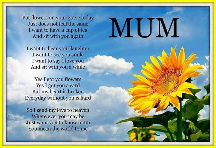 Pin by maria vella on Grief and Loss | Mum poems, Tribute to mom ...