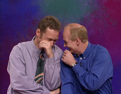 Ryan Stiles and Colin Mochrie; the U.S. version of Whose Line Is It ...
