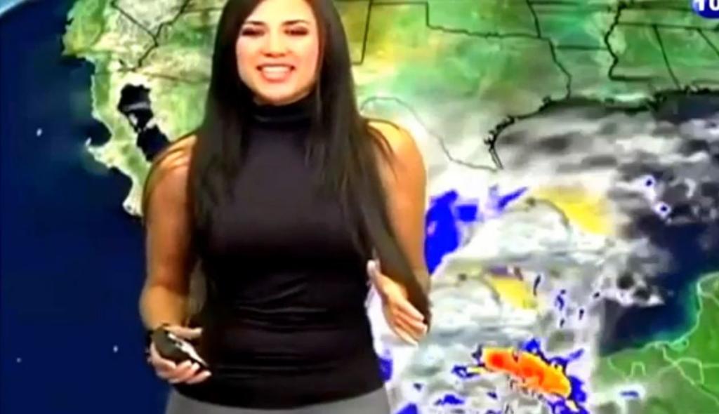 Weather girl goes viral after she revealed a little more than she ...