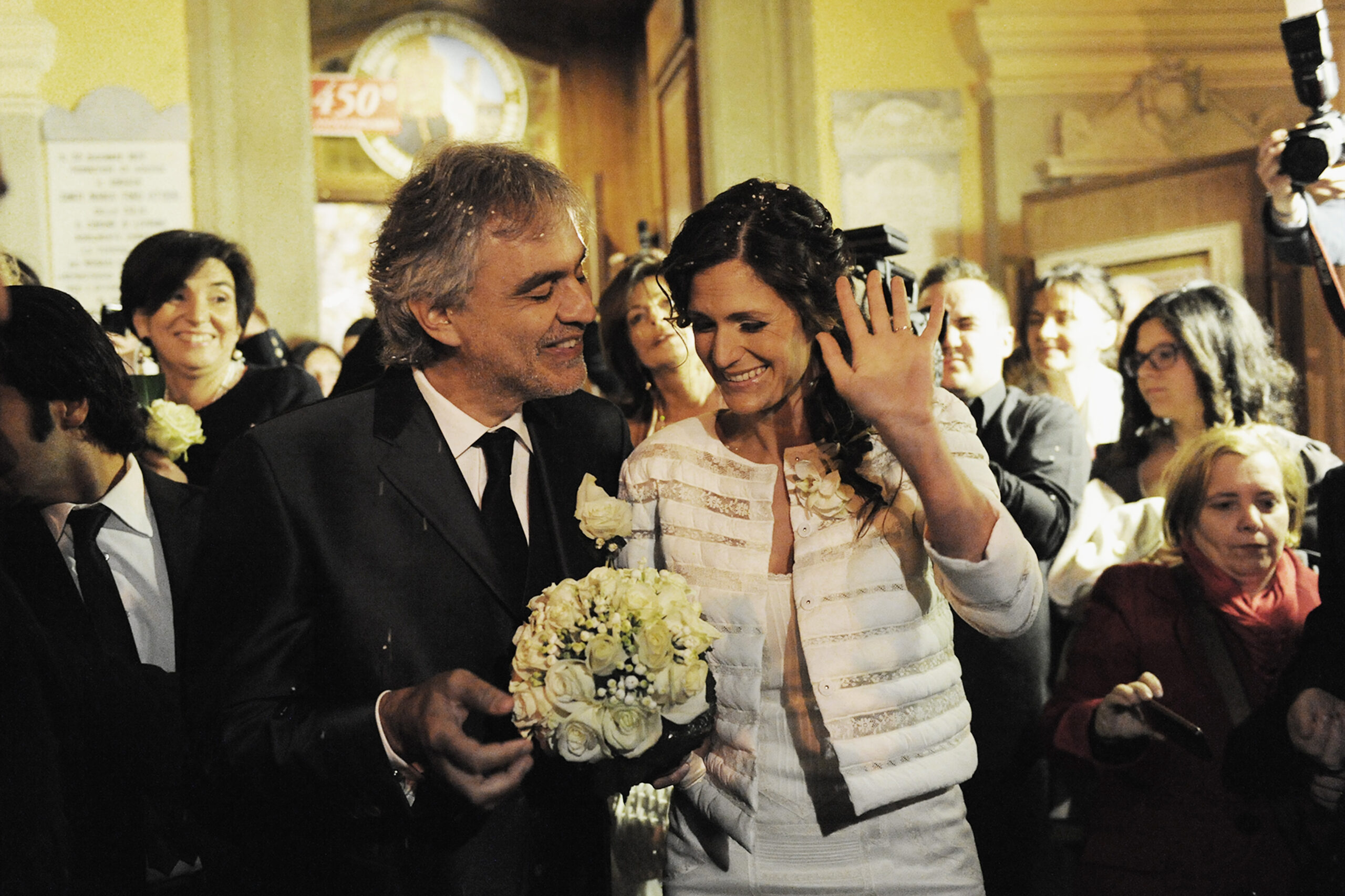 Andrea Bocelli got married to his manager and it was just lovely ...
