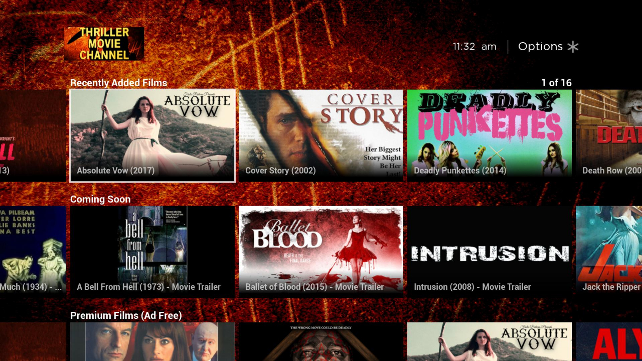 Thriller Movie Channel | TV App | Roku Channel Store | Roku