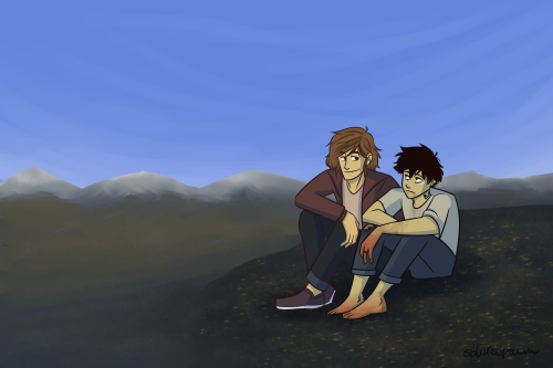 Another drawing of Gabriel and Nathan from the Half Bad books ...