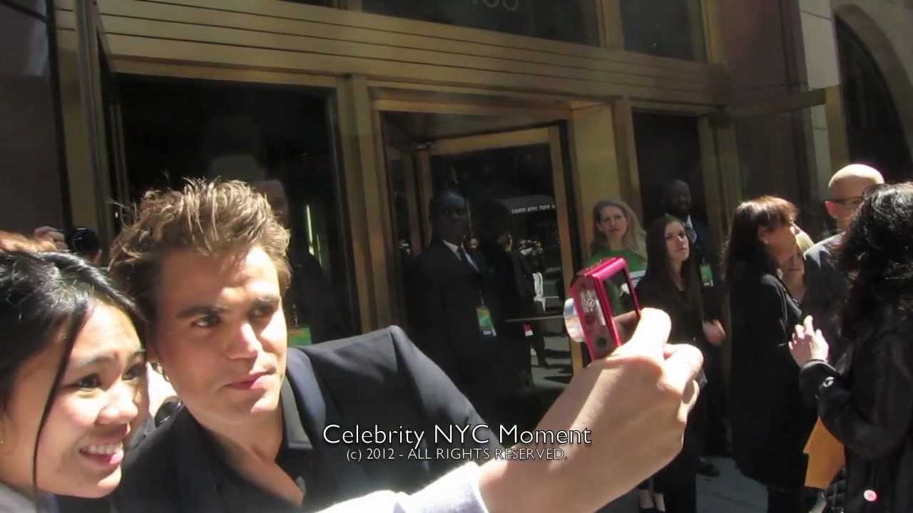 Paul Wesley gets close and personal with fans at the CW Upfronts in NYC ...