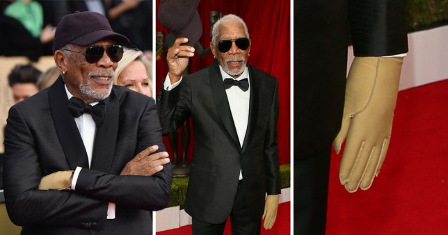 Why was Morgan Freeman wearing one glove to the 2018 SAG Awards ...