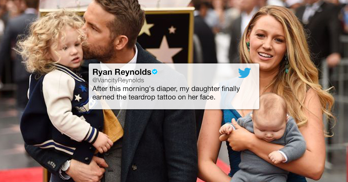 24 times Ryan Reynolds roasted his daughters on Twitter
