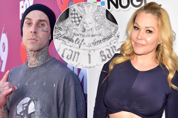 Travis Barker gets pointed tattoo amid Shanna Moakler drama